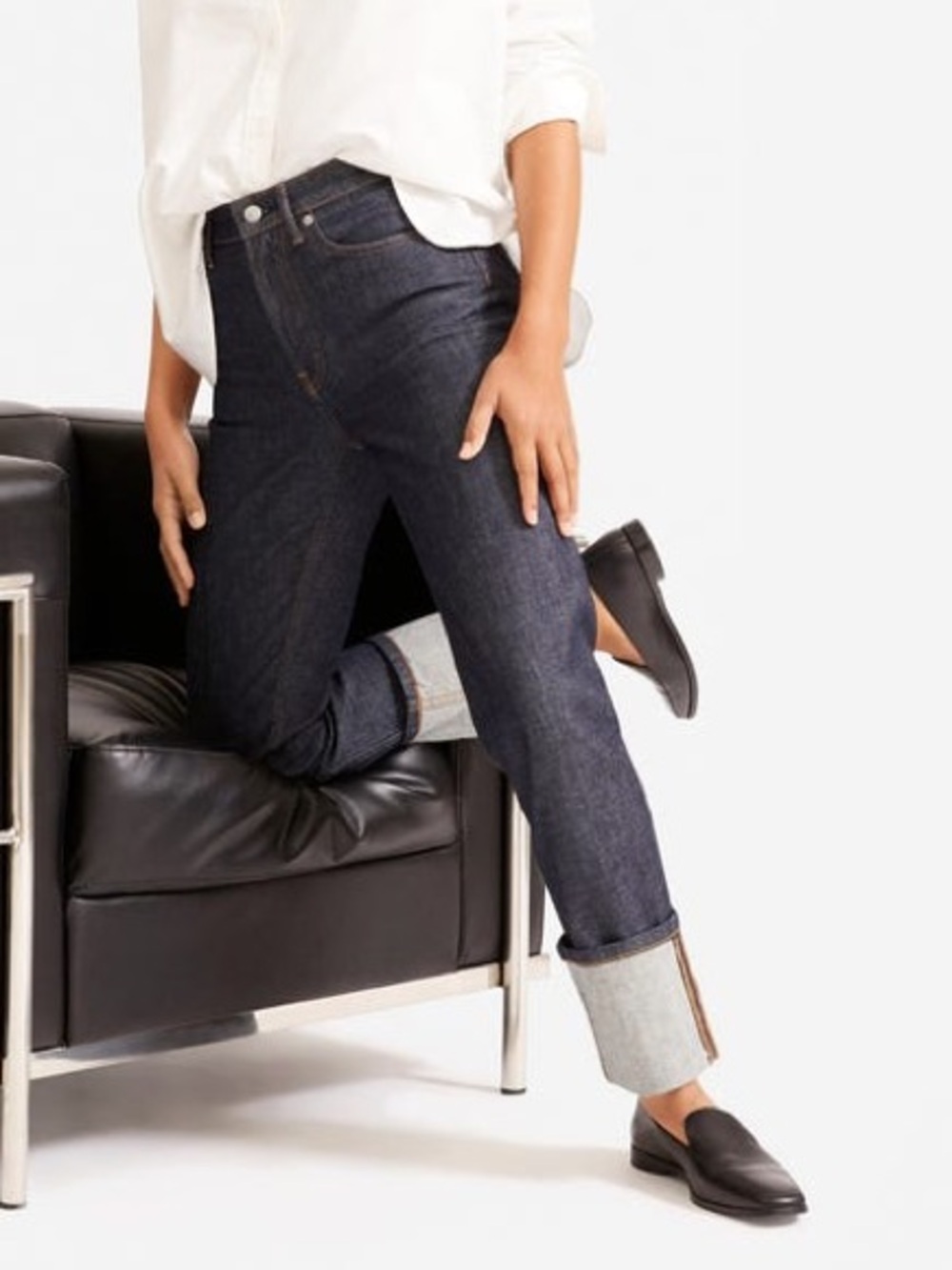 Everlane High-Rise Dark Indigo “The Super-Straight” Women’s Jeans